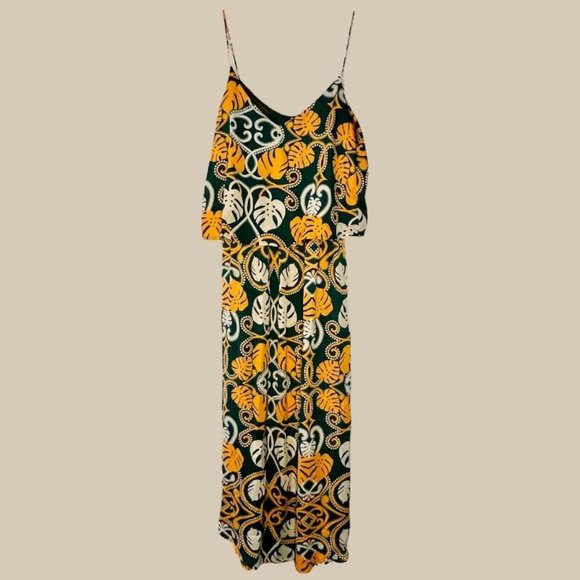 H&M Patterned Floral Beachy Dress - Women's Size 4 - Picture 1 of 3